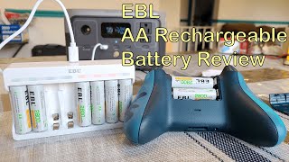 EBL AA 2800mAh 8 Pack Rechargeable Battery Review [upl. by Willa]