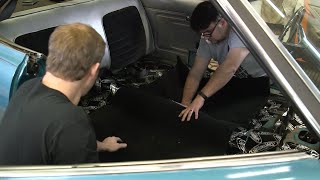 How to install a new carpet Kit in your Classic Car  Hagerty DIY [upl. by Kalil232]