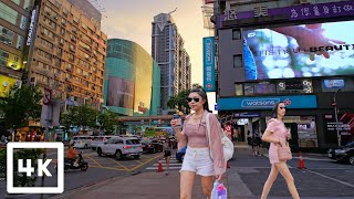 Taipei Downtown at 6pm 🌇 Daan Shopping District  August 2023  Taiwan 4K [upl. by Chretien128]