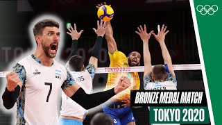 🇦🇷 🆚 🇧🇷 Mens Volleyball Bronze Medal Match 🏐🥉 Tokyo 2020 [upl. by Nitsyrk965]