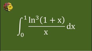 A challenging integral solved using polylogarithm function and infinite series [upl. by Ahsinor]