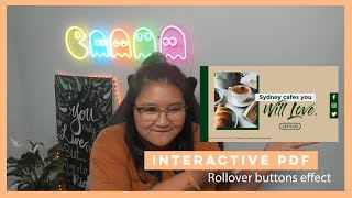 Designing an Interactive PDF using InDesign Tutorial  Roll over buttons effect [upl. by Anaerdna767]
