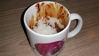 Marmorierter Nuss Nougat Tassenkuchen  Mug Cake [upl. by Amsirac]