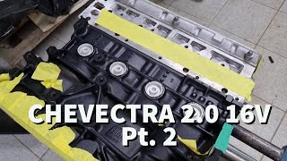 Montagem do meu Chevectra F2 20 16v X20XEV Pt2  Dicas e detalhes Pintura virabrequim Chevette [upl. by Issy997]