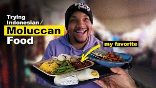 My American Husband tries IndonesianMoluccan Food [upl. by Jesus775]