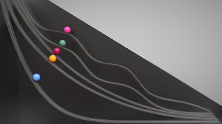 Which is faster  Brachistochrone Curve 2 ❤️ C4D4U [upl. by Miharba]