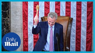 Kevin McCarthy finally wins Speaker of the House vote [upl. by Durante]