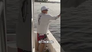 Hooking a Bunker on a Circle Hook ft Capt Joe Diorio fishing stripedbass [upl. by Atinat]