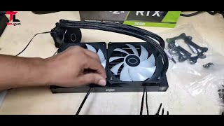 How to Assemble a Cooler Master MasterLiquied 240L Core ARGB Liquid Cooler amp Unboxing  Tech Land [upl. by Atinreb88]