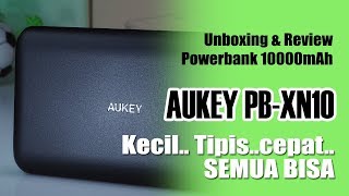 Buka Box Quick Test amp Review Power Bank untuk segala jenis hape  Aukey PBXN10 10000mAh [upl. by Hcirdla436]