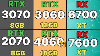 6700 xt vs 3070 vs RTX 4060 VS RX 6700 vs RTX 3060 Ti vs RTX 2070 VS RTX 4060 Tİ VS TRX 3070 Tİ [upl. by Happ]