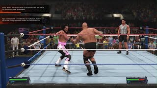 Now connect with a neckbreaker to really hurt austin rear facing opponent seated on top  WWE 2K24 [upl. by Chrystel]