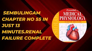 Renal failure physiology lecture in Hindi and urduacute and chronic renal failurerenal physio [upl. by Teodoro]