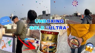 UNBOXING monofil gold ULTRA⚡️Flying big kites🪁 monokite vs monofil gold  Kite flying vlog  C4U [upl. by Akihdar]