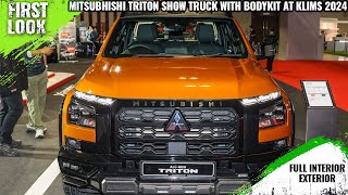 Mitsubishi Triton Show Truck With Bodykit Launched At KLIMS 2024  Full Interior Exterior [upl. by Sanferd]