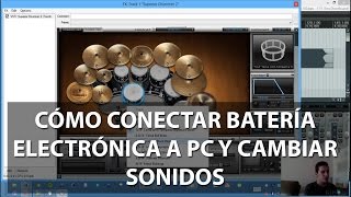 Cómo Conectar una Batería Electrónica al PC y Cambiar Sonidos TUTORIAL [upl. by Olrak]