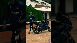 Yamaha R15 v3 black 🖤😈r15v3​ shorts​ cinematicvideo​bike​ 😘 [upl. by Jankell]