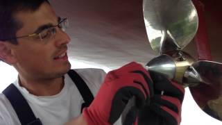 Featherstream 3blade propeller installation [upl. by Yrmac239]