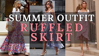 Fashion Trends 2024 Embrace the Ruffled Skirt for Effortless Elegance [upl. by Thgiled]