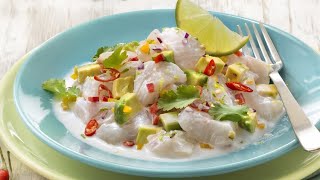 Recette  Ceviche de dorade avocat coco [upl. by Higley58]