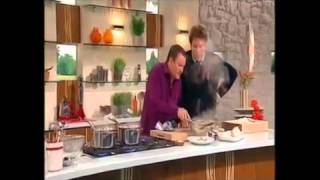 JAMES MARTIN and THEO RANDALL Penne with sausage Pancetta and Swiss chard SATURDAY KITCHEN [upl. by Atsilac]