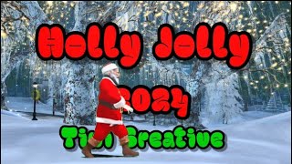 Holly Jolly 2024  Beginner line dance  Holly Jolly Christmas  Michael Bublé [upl. by Gisella903]