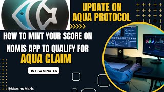 How To Mint Your Score On Nomis App To Qualify For Aqua Claim [upl. by Wohlen]