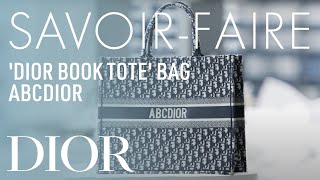 Dior Book Tote Bag ABCDIOR SavoirFaire [upl. by Norud]