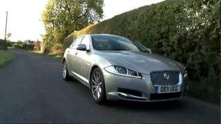 Jaguar XF 22D Road Test  Fifth Gear Web TV [upl. by Raynata]