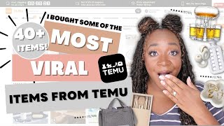 I Bought 40 Of The Most VIRAL Items From TEMU  My BIGGEST Haul EVER [upl. by Rehpotsirh338]