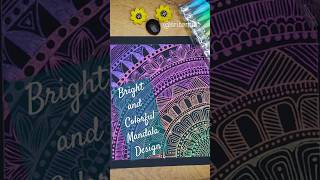 Colourful mandala design ideas 💜✨💖💫 art mandala shorts mandalaart colorful creative [upl. by Mandych54]