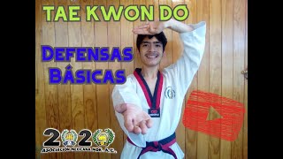 🔴🥋TAEKWONDO Entrenaconmigo Defensas Básicas de TaekwondoMáster Taekwondo 1🥋👊 [upl. by Dry990]