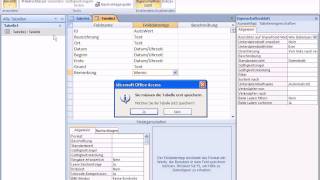 Access 2007 Tabelle erstellen mit Entwurf [upl. by Myke]