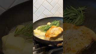 Perfectly Seared Halibut Steak easyrecipe ketorecipes seafoodrecipes [upl. by Atteuqahs]