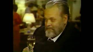 Orson Welles Wine Commercial 1978 Their slogan was quotPaul Masson sells no wine before its time [upl. by Goulet]