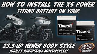 How to Install the XS Power Titan8 Battery on a 20235Up CVO or 2024Up Road Glide amp Street Glide [upl. by Kalb]