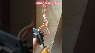 How to Make Switch board Lighting 😕👷  Switch Light Connect shorts [upl. by Arramas]