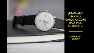 Junghans Max Bill Chronoscope Bauhaus Automatic 27430302 Watch  Review Valjoux Relogios [upl. by Katha45]