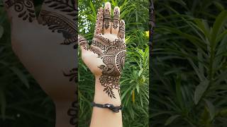 Very Easy And Beautiful Front Hand Mehndi Design 💯❤️youtubeshorts mehndi shorts [upl. by Anaerda619]