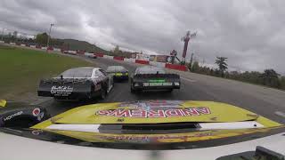 101523  Roof Cam of Fall Brawl Winner Stephen Donahue 2VT at Riverside Speedway [upl. by Ellehcit]