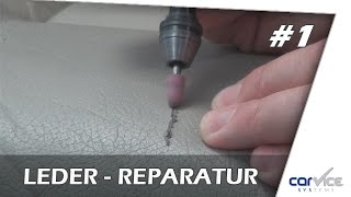 Leder und Vinylreparatur so geht´s  Teil 1 Smart Repair Kratzer  Leder [upl. by Ecirpac282]