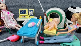 6 Minutes Satisfying with Unboxing Doctor Playset，Pregnant Women Giving Birth Toys Review  ASMR [upl. by Romie]