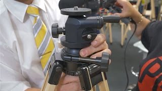 Photogearnews at Photokina 2016 Berlebach Inserts for Wooden Tripod [upl. by Acima]