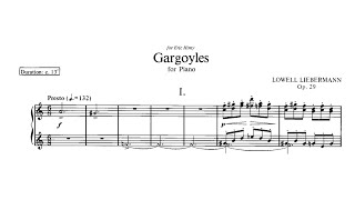 Lowell Liebermann  Gargoyles Op 29 with score [upl. by Ramoj471]