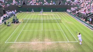 HSBC Play of the Day  Federer Brown and Monfils [upl. by Ainad]