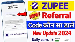 zupee me referral code kaise dale  zupee me referral code kaise dale 2024 [upl. by Ailana505]