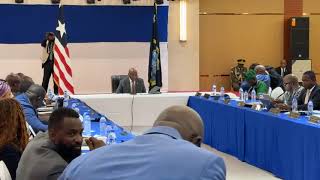 Liberian President Holds Special Cabinet Meeting at EJS Ministerial Complex [upl. by Ennaitsirk]