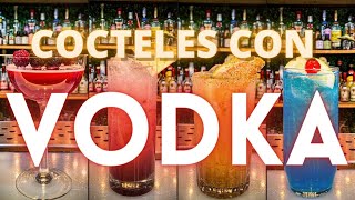 🚀4 COCTELES CON VODKA 2  BARTENDER🚀  TRAGOS FACILES CON VODKA [upl. by Eniffit326]