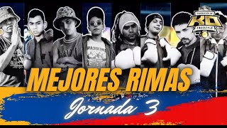 MEJORES RIMAS  JORNADA 3 KO Federación de Freestyle Colombia EXTENDED HIGHLIGHTS ColombiaTieneLiga [upl. by Pinchas196]