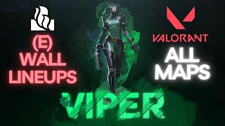 E Viper Wall Lineups 2024 for All Maps  Valorant [upl. by Cofsky]